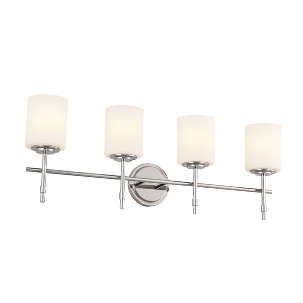 Janie 12" 4 Light Vanity Light, Polished Nickel