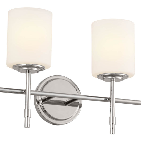Janie 32" Four Lights Vanity Light, Polished Nickel