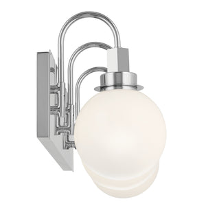 Rexie 23" Three Lights Vanity, Opal Glass / Chrome