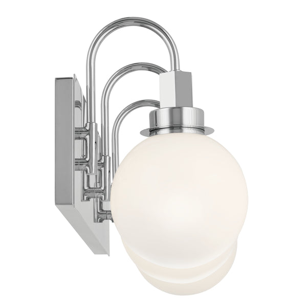 Rexie 23" Three Lights Vanity, Opal Glass / Chrome