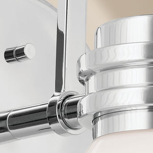 Merritt 7" One Light Wall Sconce, Opal Glass / Chrome