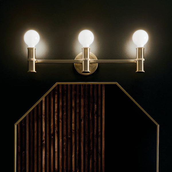 Sylar 24" Three Lights Vanity, Champagne Bronze