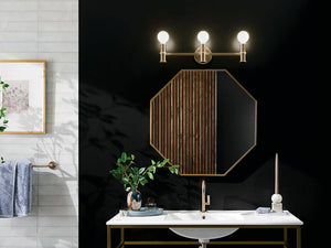 Sylar 24" Three Lights Vanity, Champagne Bronze