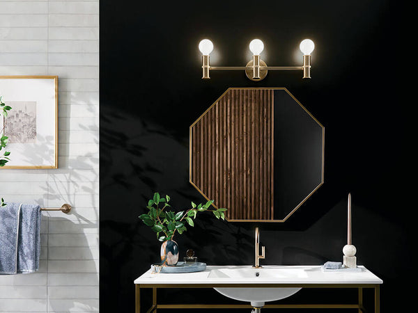 Sylar 24" Three Lights Vanity, Champagne Bronze