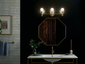 Sylar 24" Three Lights Vanity, Champagne Bronze