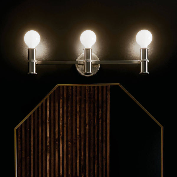 Sylar 24" Three Lights Vanity, Brushed Nickel