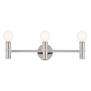 Sylar 24" Three Lights Vanity, Polished Nickel