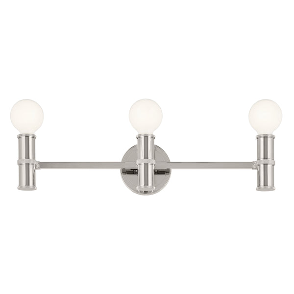 Sylar 24" Three Lights Vanity, Polished Nickel