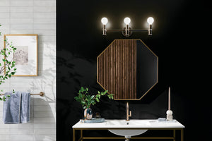 Sylar 24" Three Lights Vanity, Polished Nickel