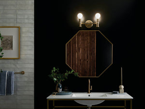 Sylar 13" Two Lights Vanity, Champagne Bronze