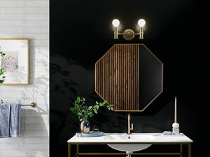 Sylar 13" Two Lights Vanity, Champagne Bronze