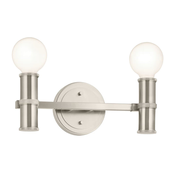 Sylar 13" Two Lights Vanity, Brushed Nickel