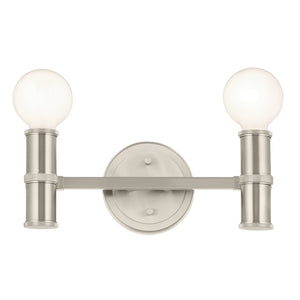 Sylar 13" Two Lights Vanity, Brushed Nickel