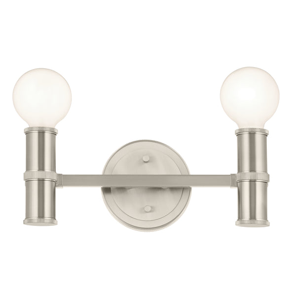 Sylar 13" Two Lights Vanity, Brushed Nickel