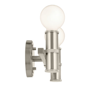 Sylar 13" Two Lights Vanity, Brushed Nickel