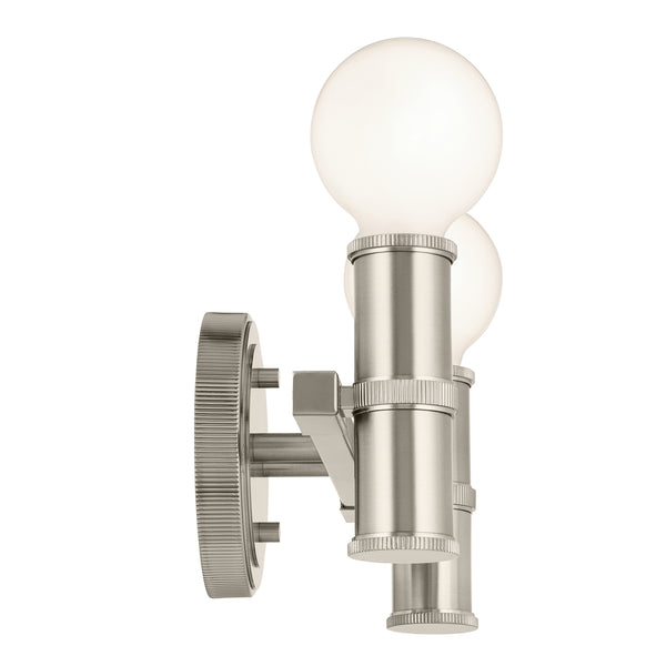 Sylar 13" Two Lights Vanity, Brushed Nickel