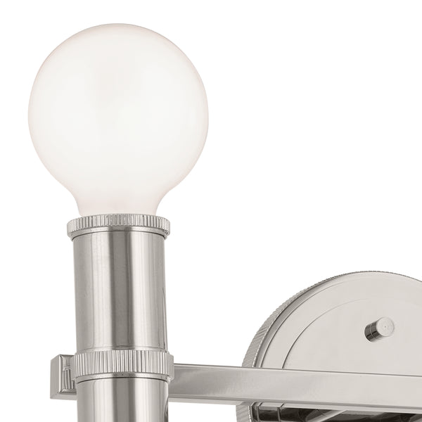 Sylar 13" Two Lights Vanity, Polished Nickel