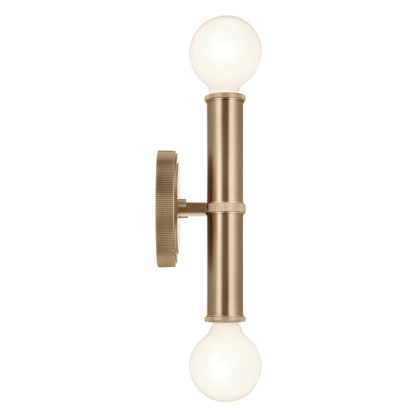 Sylar 5" Two Lights Wall Sconce, Champagne Bronze