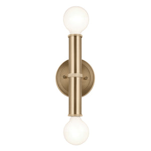 Sylar 5" Two Lights Wall Sconce, Champagne Bronze