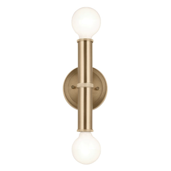 Sylar 5" Two Lights Wall Sconce, Champagne Bronze