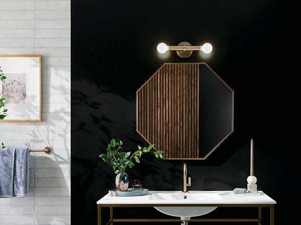 Sylar 5" Two Lights Wall Sconce, Champagne Bronze