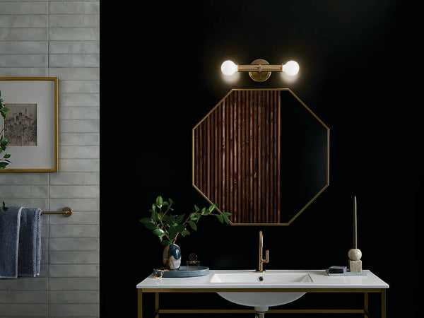 Sylar 5" Two Lights Wall Sconce, Champagne Bronze