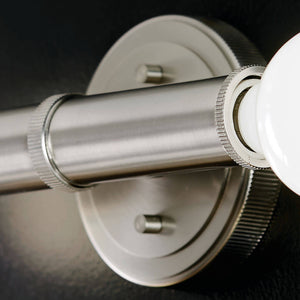 Sylar 5" Two Lights Wall Sconce, Brushed Nickel