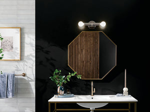 Sylar 5" Two Lights Wall Sconce, Polished Nickel