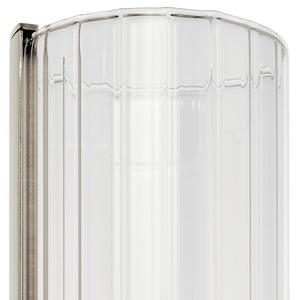 Corbin 5" One Light Wall Sconce, Clear Fluted Glass / Brushed Nickel