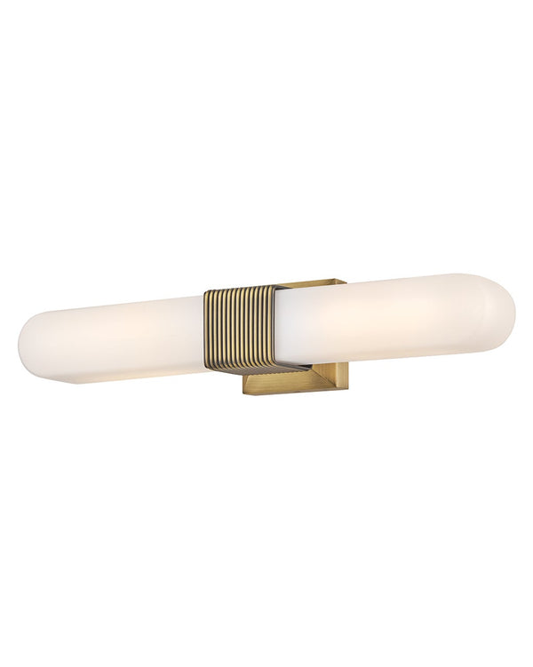 Cotes 4" Two Lights Large LED Sconce, Lacquered Brass