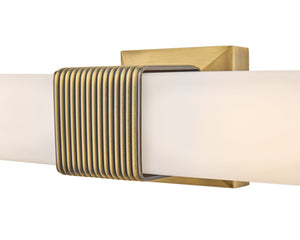 Cotes 4" Two Lights Large LED Sconce, Lacquered Brass