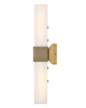 Cotes 4" Two Lights Large LED Sconce, Lacquered Brass
