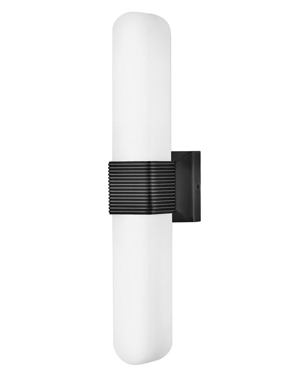 Cotes 4" Two Lights Large LED Sconce, Painted Black Oxide