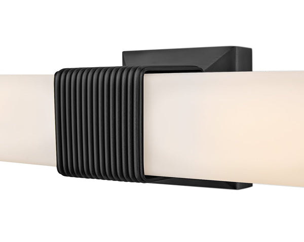 Cotes 4" Two Lights Large LED Sconce, Painted Black Oxide