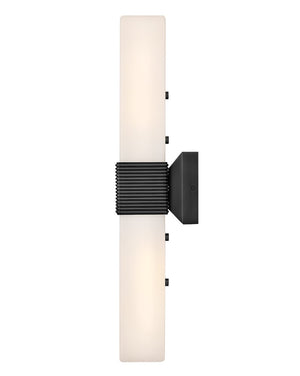 Cotes 4" Two Lights Large LED Sconce, Painted Black Oxide