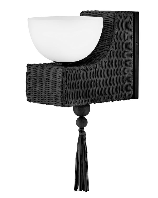 Thalia 7" Medium Single Light Sconce, Black
