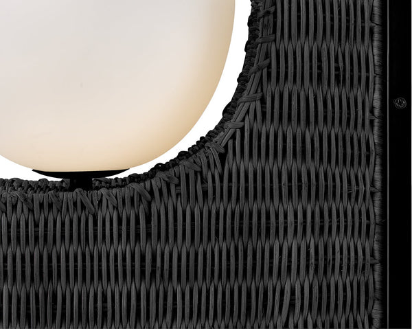 Thalia 7" Medium Single Light Sconce, Black