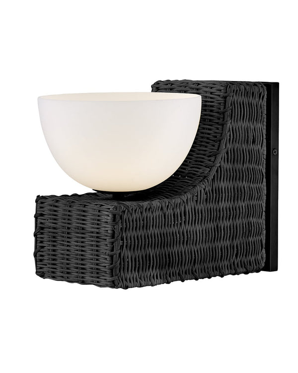 Thalia 7" Medium Single Light Sconce, Black