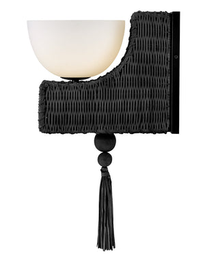 Thalia 7" One Light Medium Sconce, Black
