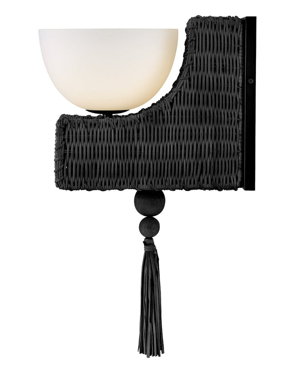 Thalia 7" Medium Single Light Sconce, Black