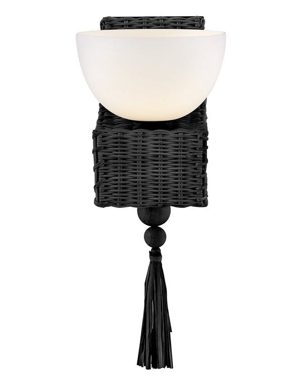 Thalia 7" Medium Single Light Sconce, Black