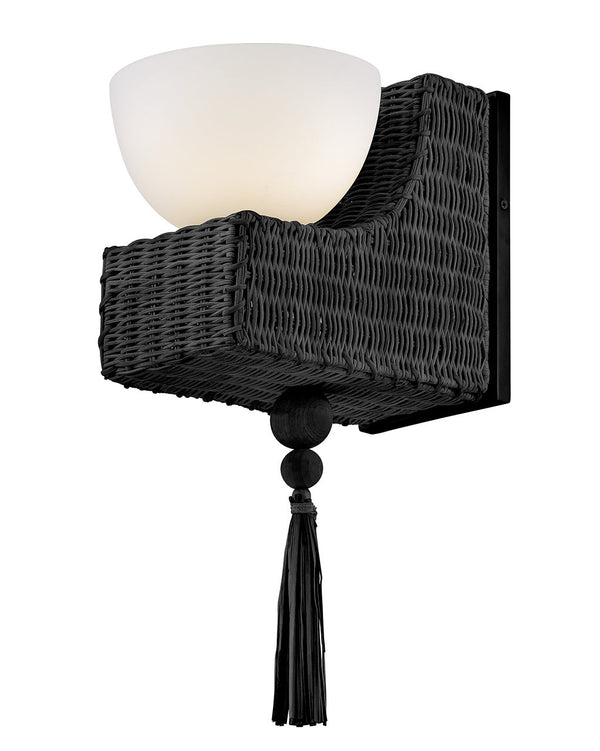 Thalia 7" Medium Single Light Sconce, Black