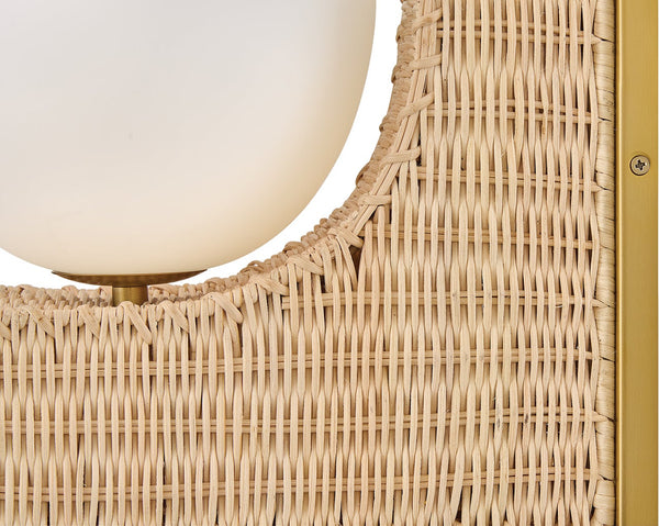 Thalia 7" Medium Single Light Sconce, Lacquered Brass