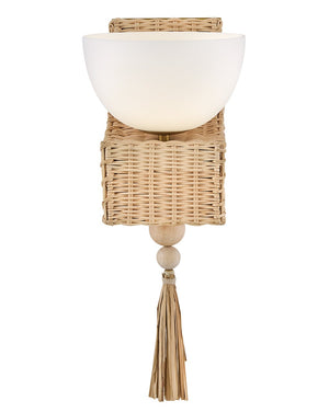 Thalia 7" One Light Medium Sconce, Lacquered Brass