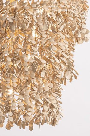 Eryon 42" Eighteen Light Chandelier, Vintage Gold Leaf