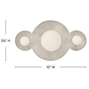 Rhea 10" Small LED Vanity, Polished Nickel
