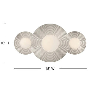 Rhea 18" Small LED Vanity, Polished Nickel