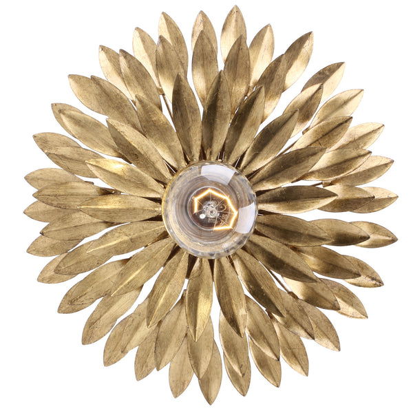Laurel 11'' One Light Flush Mount, Antique Gold - Alternate Product Image 1.jpg
