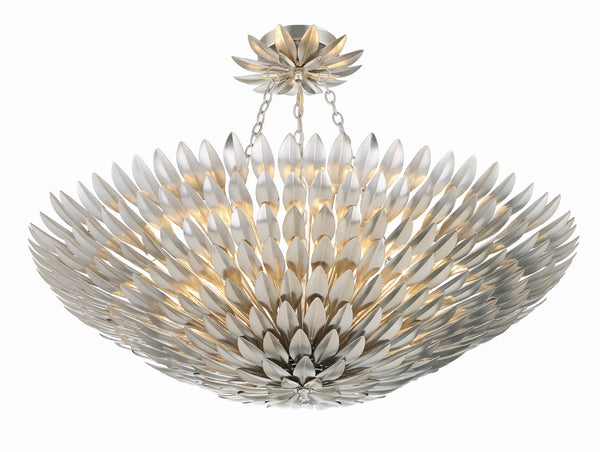 Laurel 30'' Eight Light Semi Flush Mount, Antique Silver Alt 4.jpg