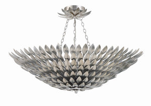 Laurel 30'' Eight Light Semi Flush Mount, Antique Silver - Main Product Image.jpg